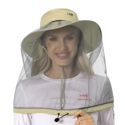Bassdash Gorro pesca UPF 50+ con mosquitera y solapa