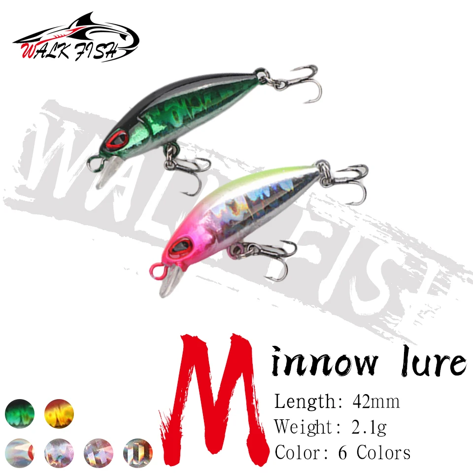 WALK FISH Señuelo Minnow hundible para trucha y lucio – Wobbler