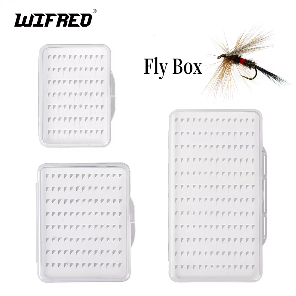 WIFREO Caja de Anzuelos para Mosca Ninfa – Espuma, Talla S/M/L Pesca