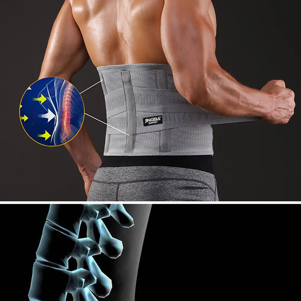 Cinturón lumbar antideslizante para ciática con soporte de espalda