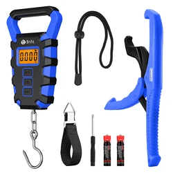 Báscula digital ORIA con pinza y cinta métrica para pesca