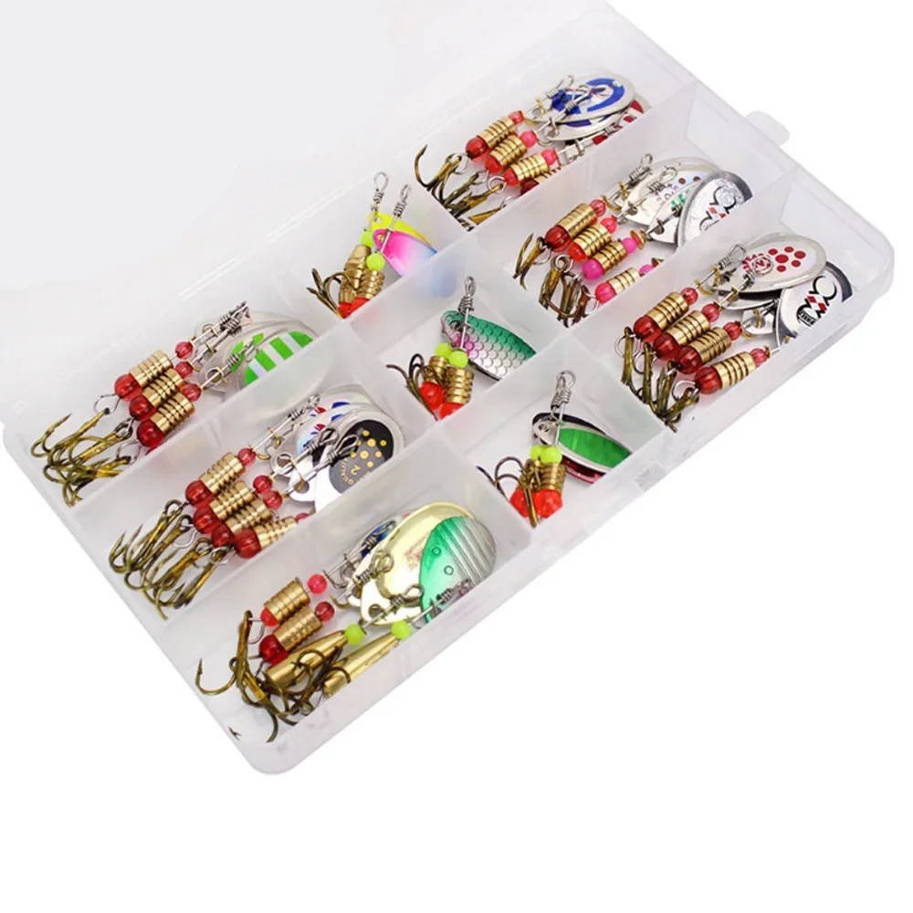 Kit Señuelos Giratorios Artificiales Agua Dulce Salada - imagen 3