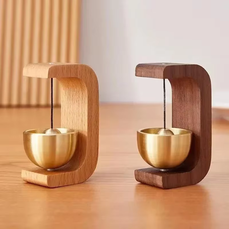 Alarma de pesca inalámbrica estilo japonés madera - imagen 5