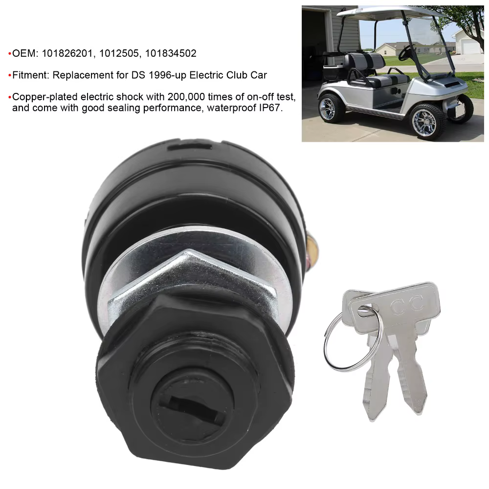 Interruptor de encendido con llave para Club Car DS