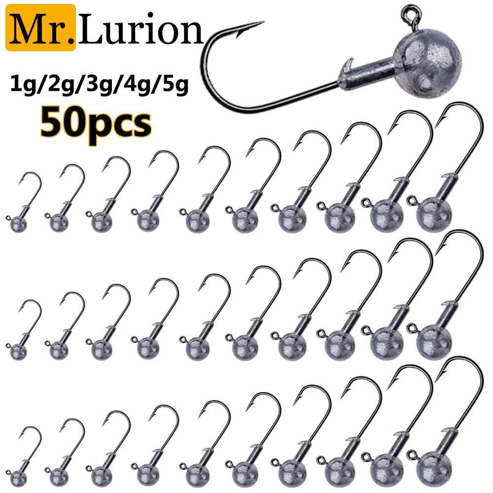 MrLurion Anzuelos Jig Head con púas – para vinilo jigging lubina - imagen 4