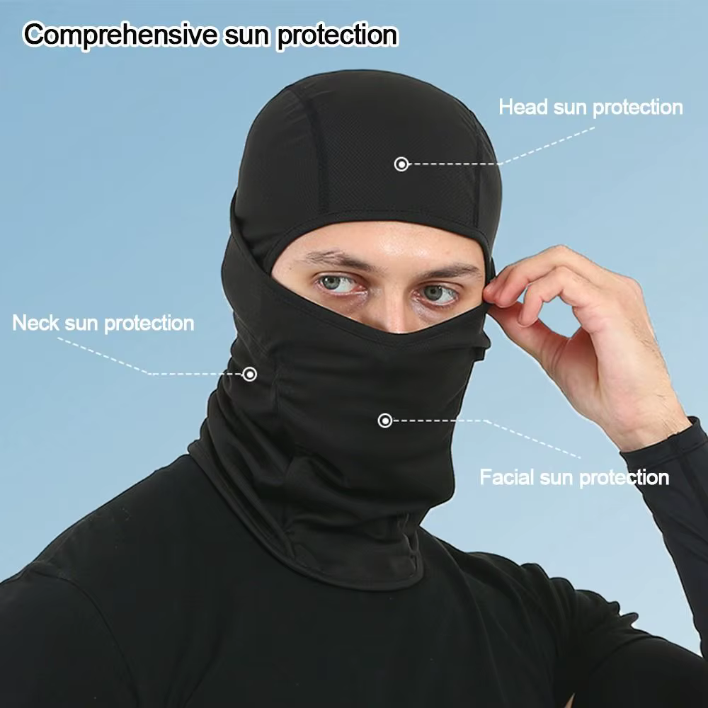 Pasamontañas pesca para rostro completo – protección viento UV - imagen 4