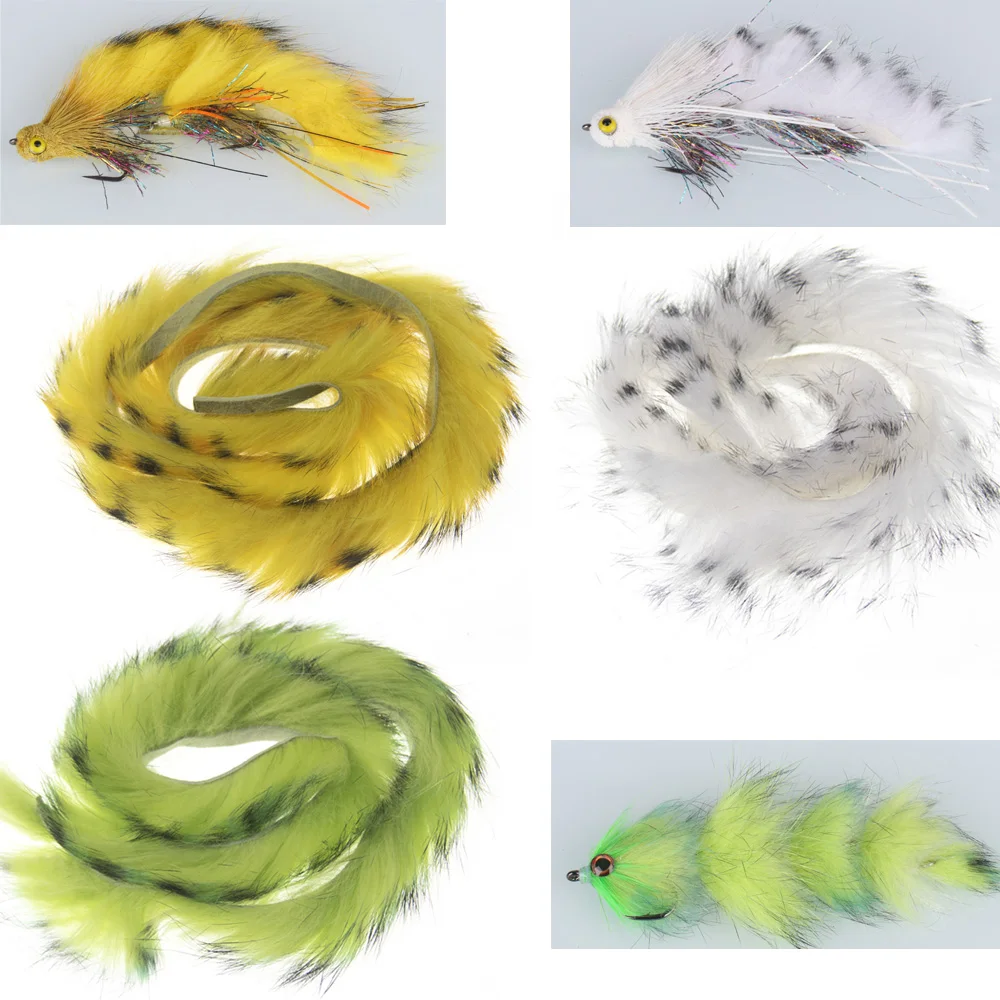Vtwins Zonker piel de conejo para atar moscas: lucio y salmón - imagen 2