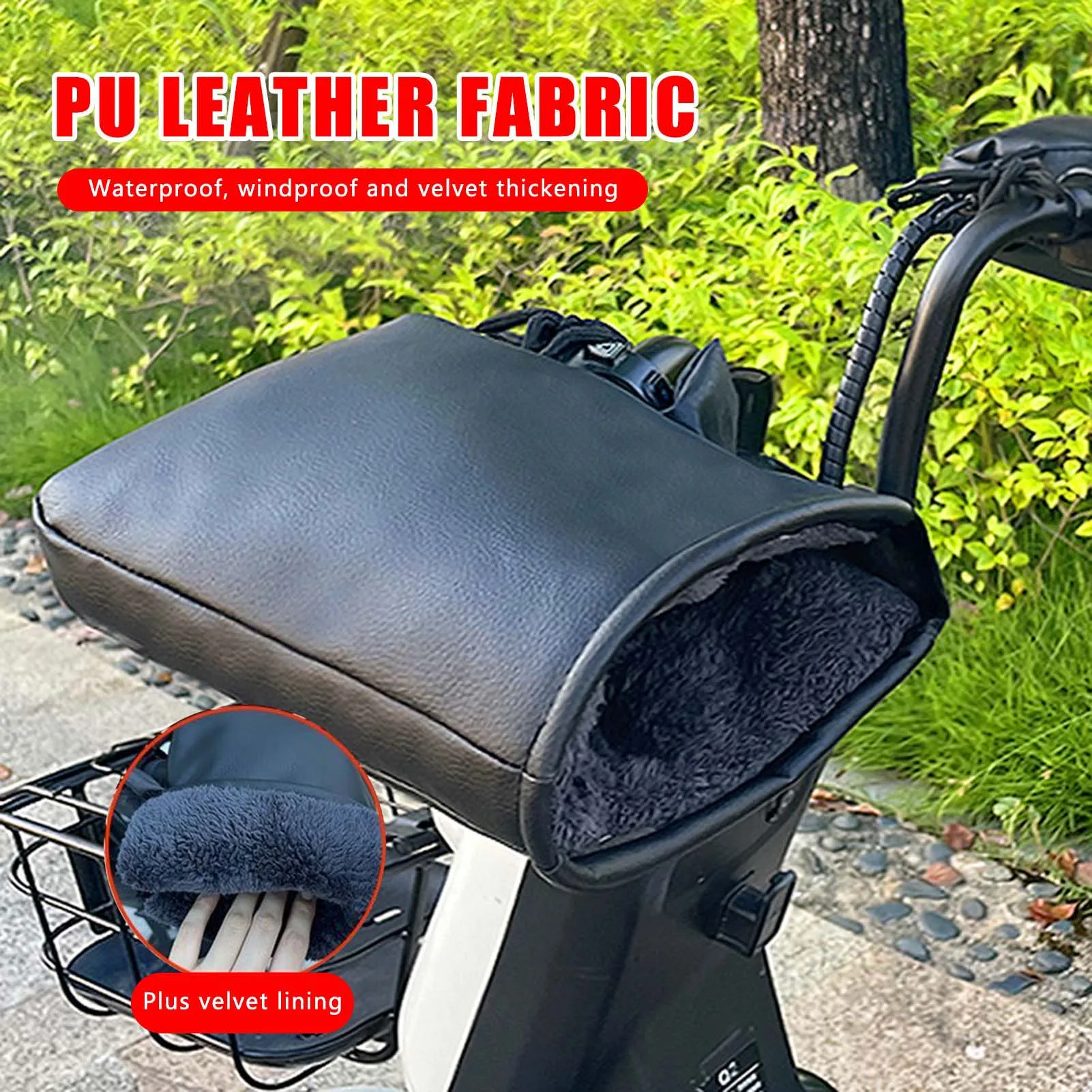 Guantes térmico pesca invierno protección viento fleece - imagen 2