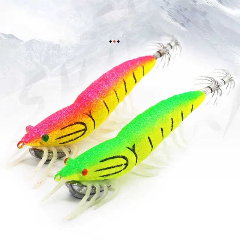Señuelo de calamar luminoso con ojos 3D para jigging - imagen 2