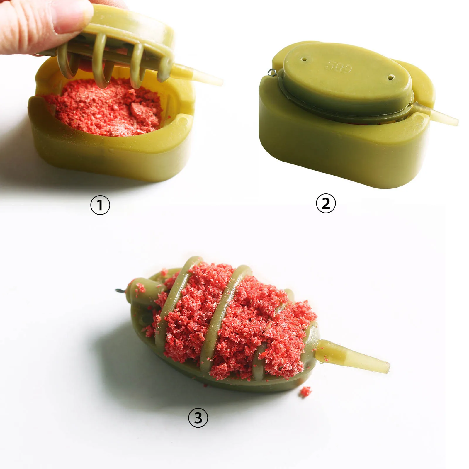 Method feeder inline para carpfishing con molde de cebo - imagen 4