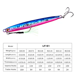 Jig Metálico Proberos – Cuchara Hundible para Trolling 10-80g