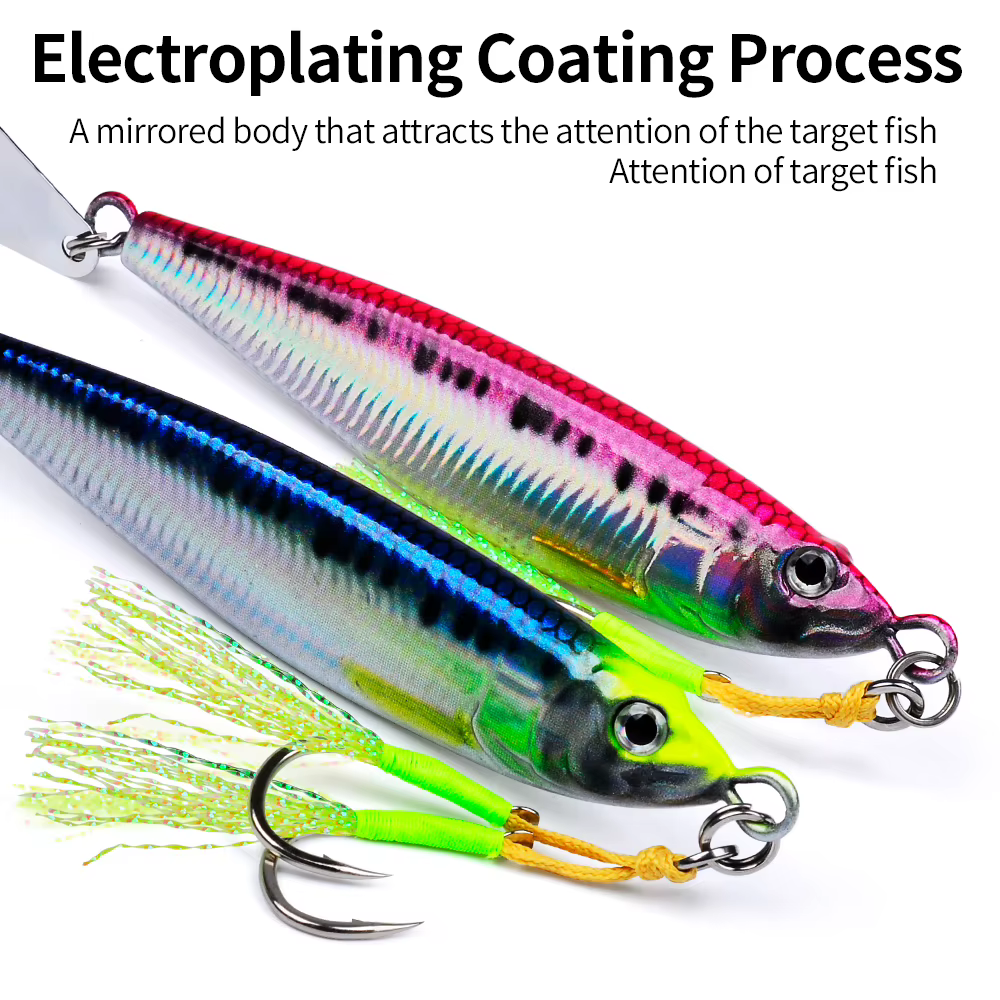 Jig Metálico Vertical PROBEROS Impreso 3D – Pesca Salitre Costera - imagen 3