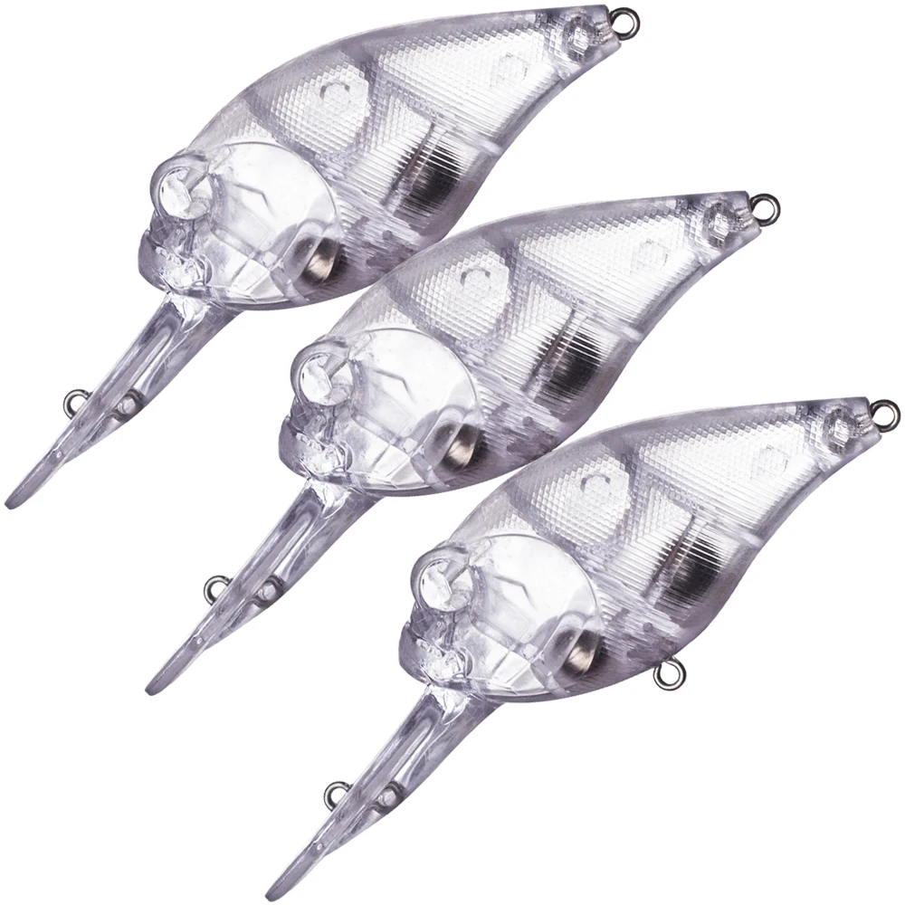 Silueta de crankbait sin pintar para pesca