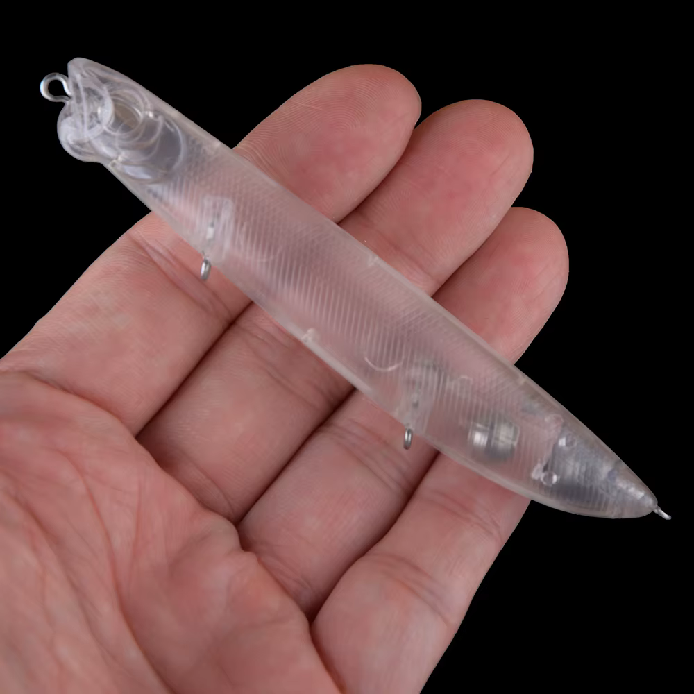 Chan'sHuang Pencil Bait Sonajero Flotante 10,5 cm 12g Blanco DIY - imagen 2