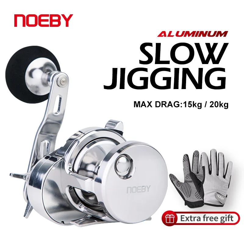 Carrete Slow Jigging NOEBY para señuelos en agua salada