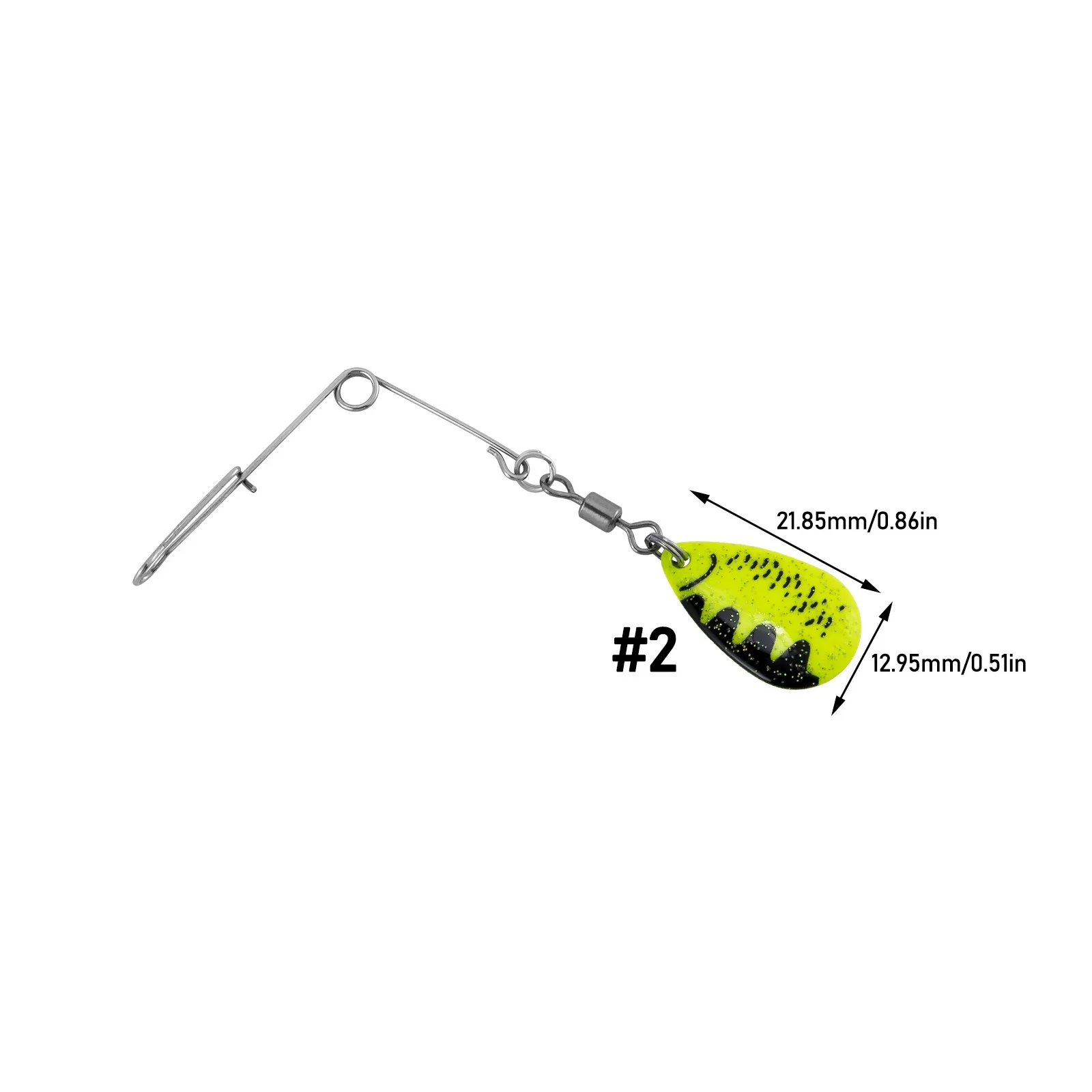 Buzzbait Colorado con arnés Walleye - Para lubina, trucha y crappie - imagen 2