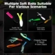 Goture kit de señuelos suaves jig head de vinilo con anzuelos - imagen 4