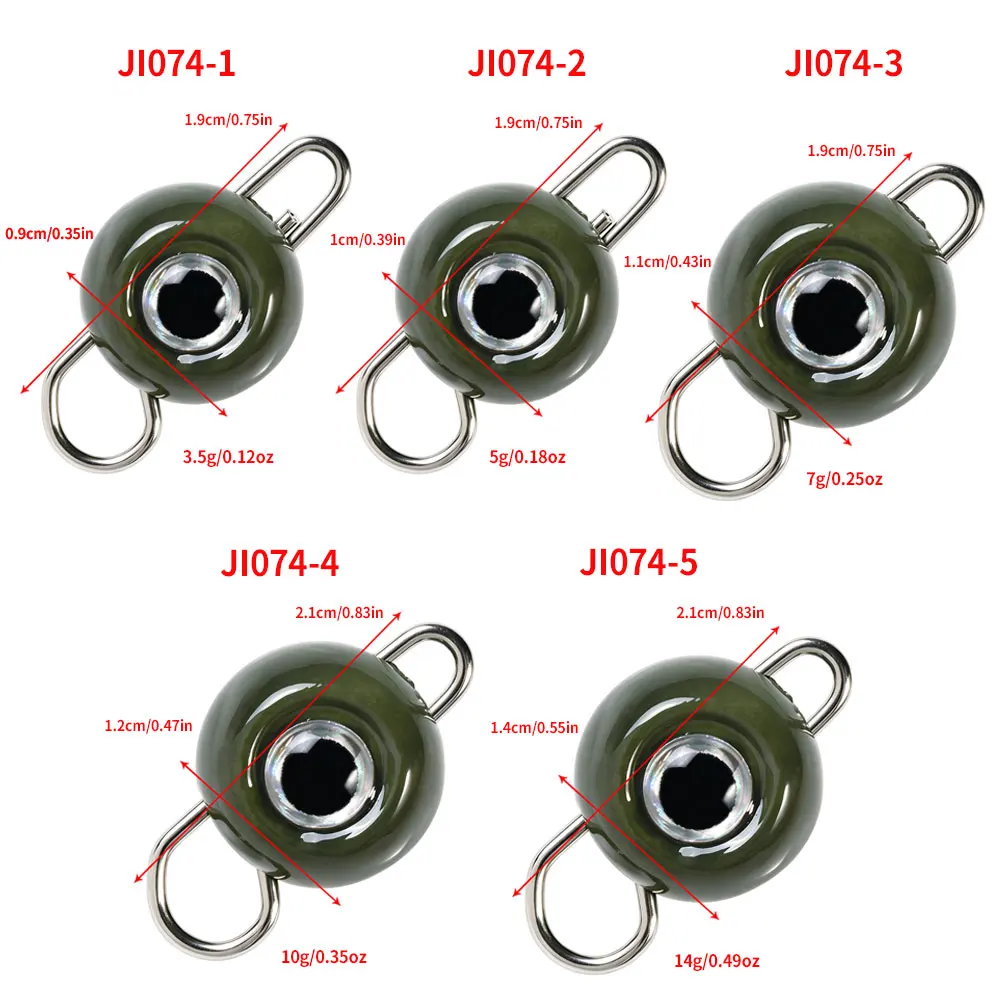 Jig Head de plomo para agua salada – pesos de pesca