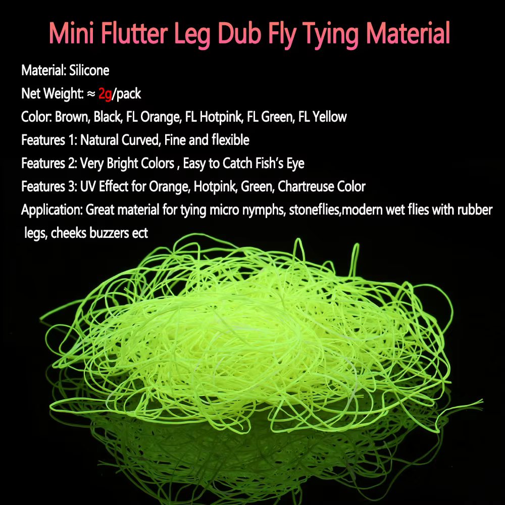 Bimoo Mini Stonefly Ninfas – Patas para moscas húmedas - imagen 4