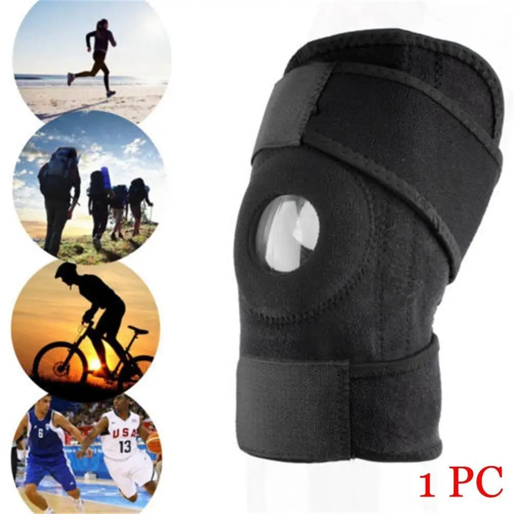 Rodillera para senderismo ajustable con protección rótula y calor - imagen 3