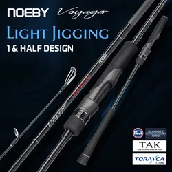 Caña jigging Noeby Voyager Light con guías Fuji para señuelos