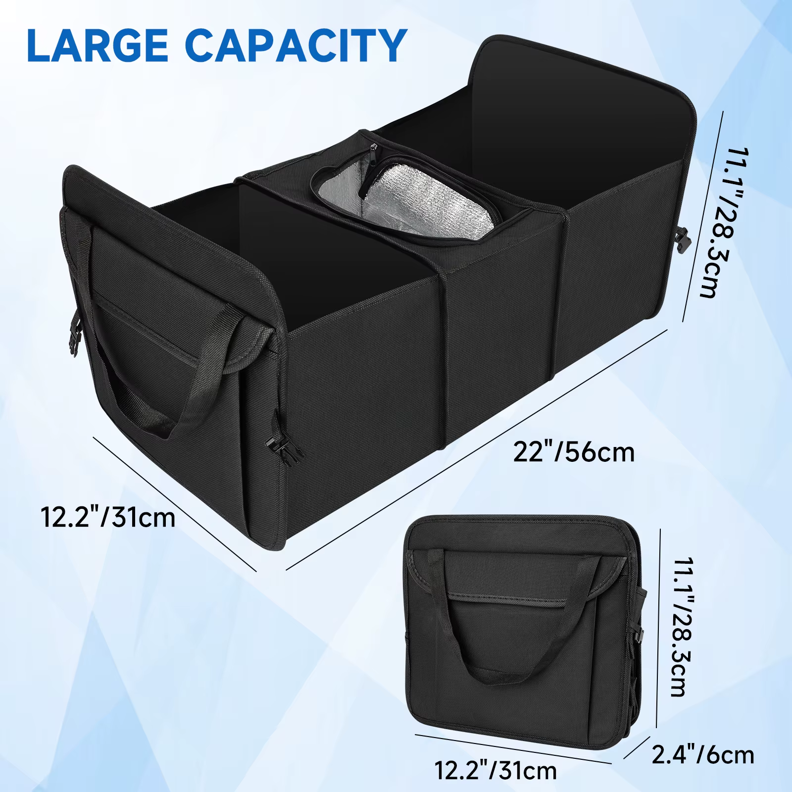 Bolsa Pesca SANLIKE – Oxford Impermeable y Plegable para Cebo - imagen 5