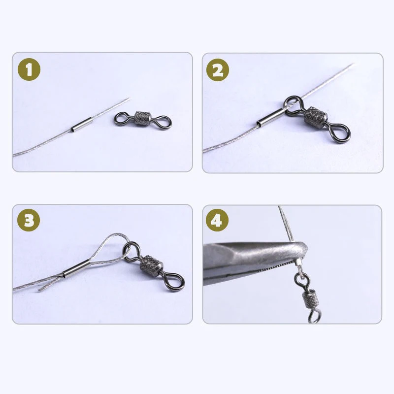 Mangas de engarzado cobre un solo barril para línea pesca - imagen 2