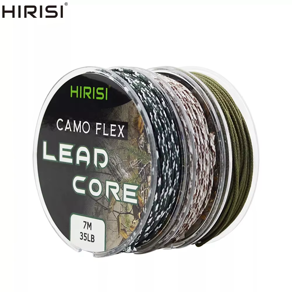 Línea Leadcore 35LB trenzada 7m para carpfishing
