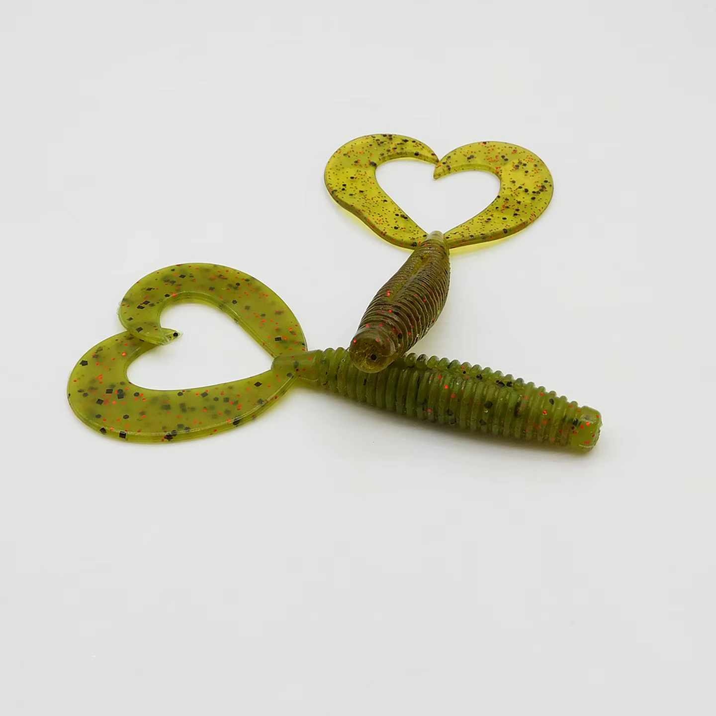 ESFISHING Señuelo Larva Doble Cola 84mm – Gusano Rizado para Lubina - imagen 2