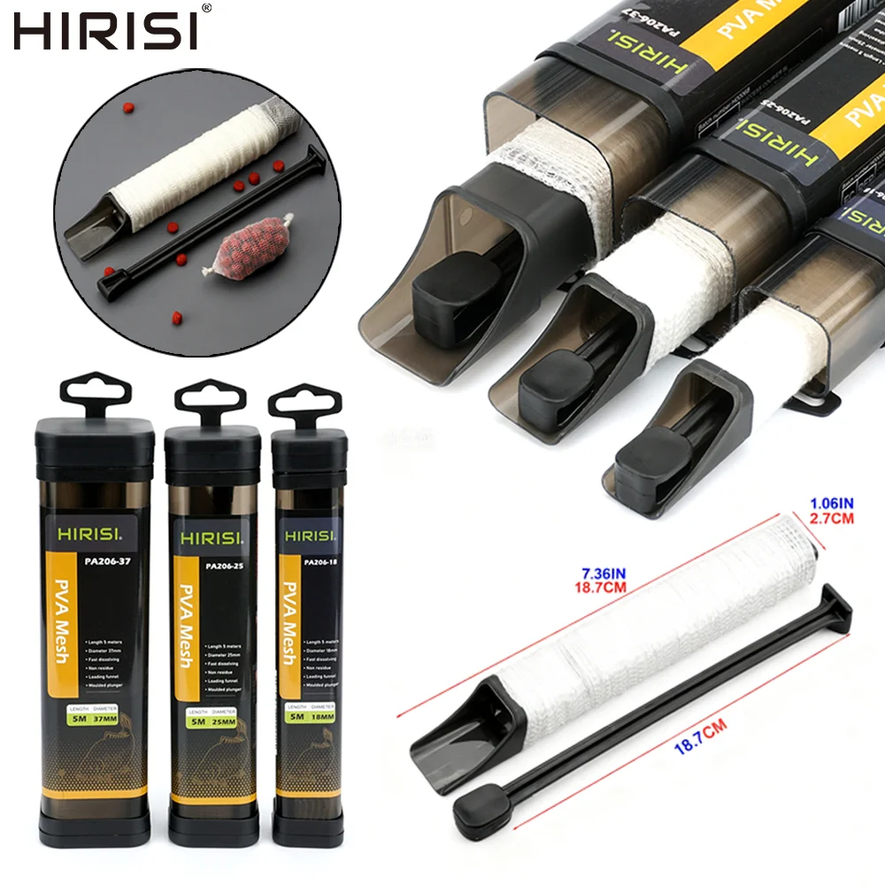 Hirisi malla PVA para pesca de carpa con tubo soluble