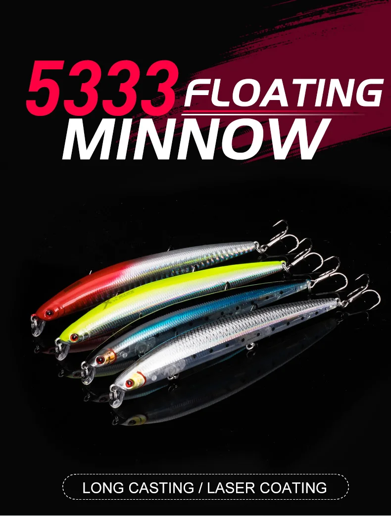 Señuelo flotante Kingdom Minnow vista frontal