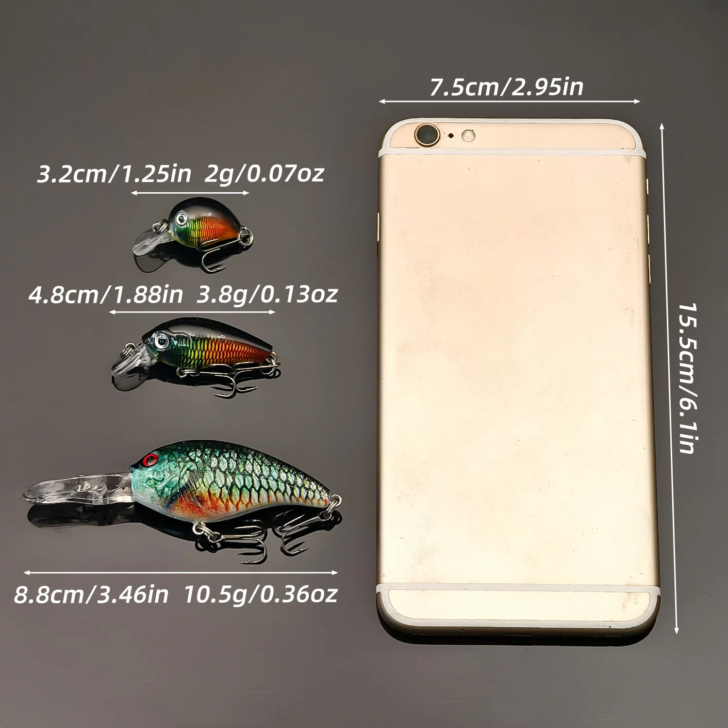 Señuelos crankbait y minnow realistas ANFS para agua dulce y salada - imagen 3