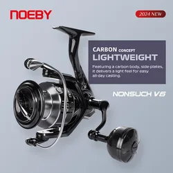 Carrete Giratorio Noeby - Arrastre 7kg, Bobina Aluminio