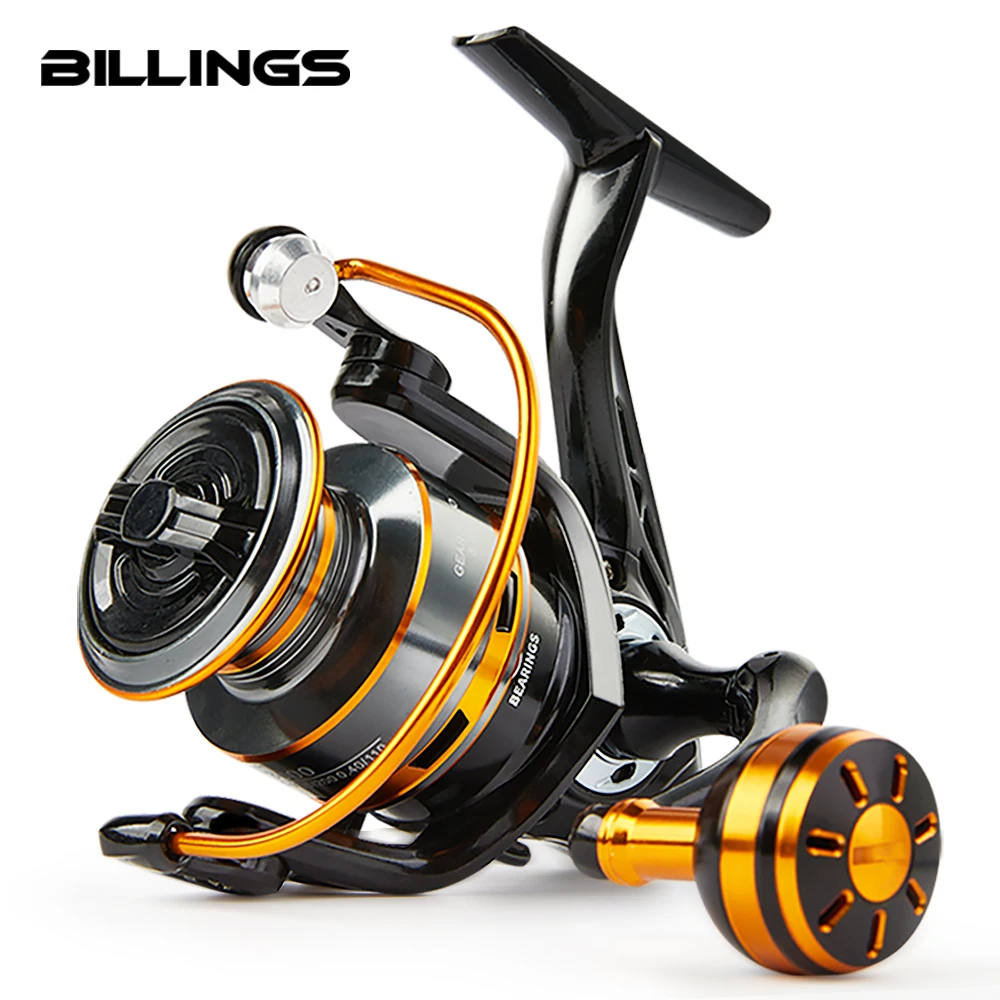 BILLINGS 1000-6000 Carrete giratorio – Agua dulce/salada, alto arrastre
