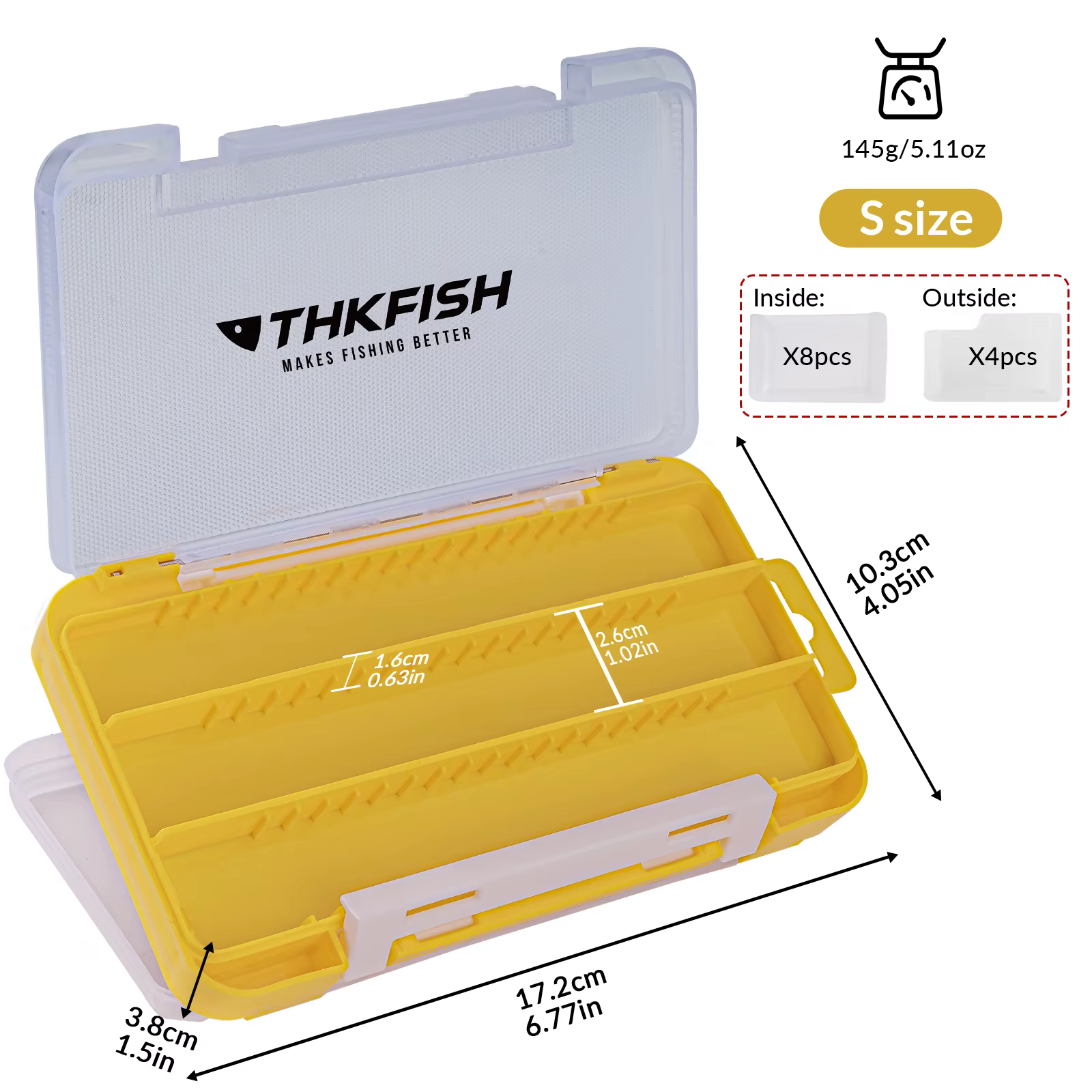 Caja de Aparejos THKFISH Doble Cara – Organizador de Señuelos - imagen 3