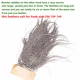 Ewing sillín mosca seca grizzly natural – pluma hackle para atado