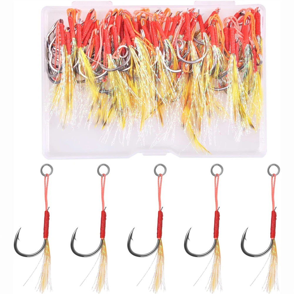Anzuelos asistencia jigging vertical lenta pesca señuelos marina