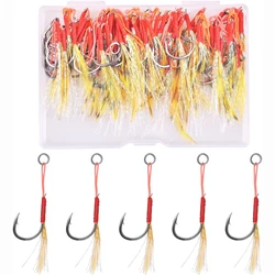 Anzuelos asistencia jigging vertical lenta pesca señuelos marina