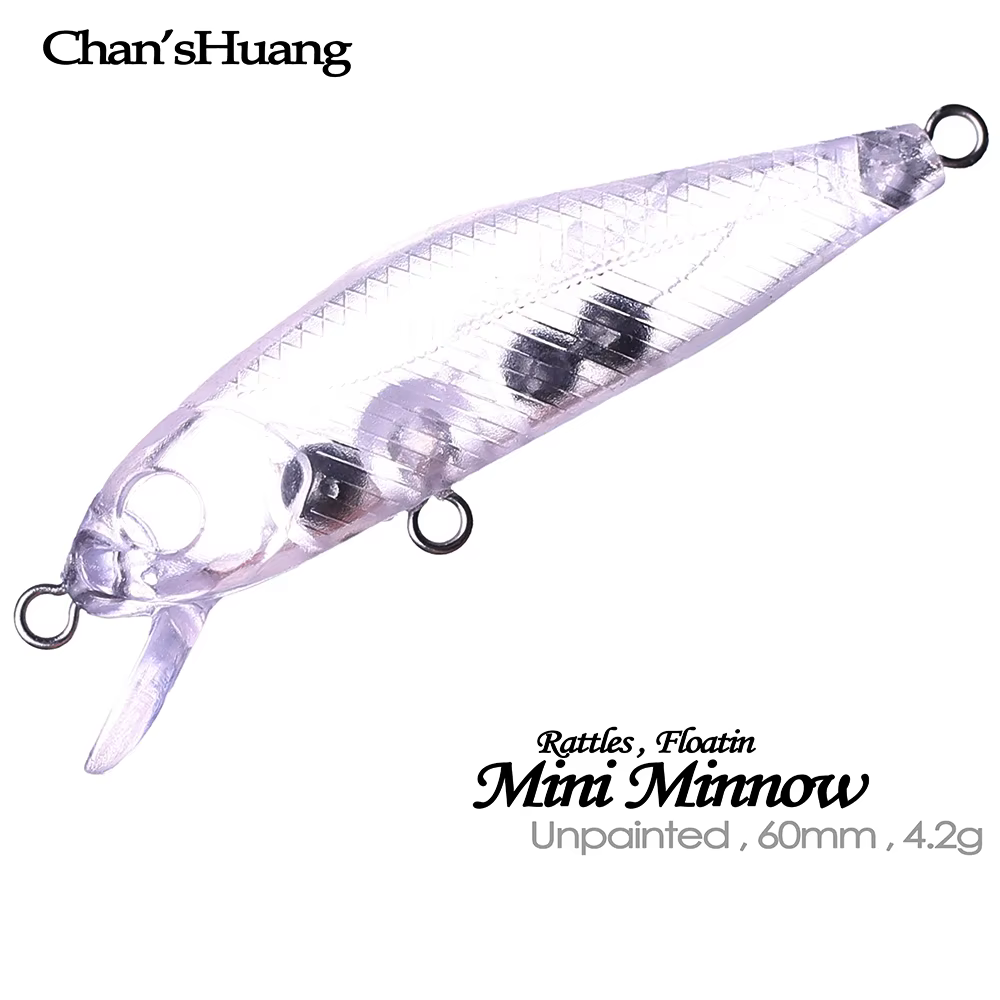 Senuelo Minnow 6cm 4,2g Chan'sHuang – Con sonajero artesanal - imagen 5