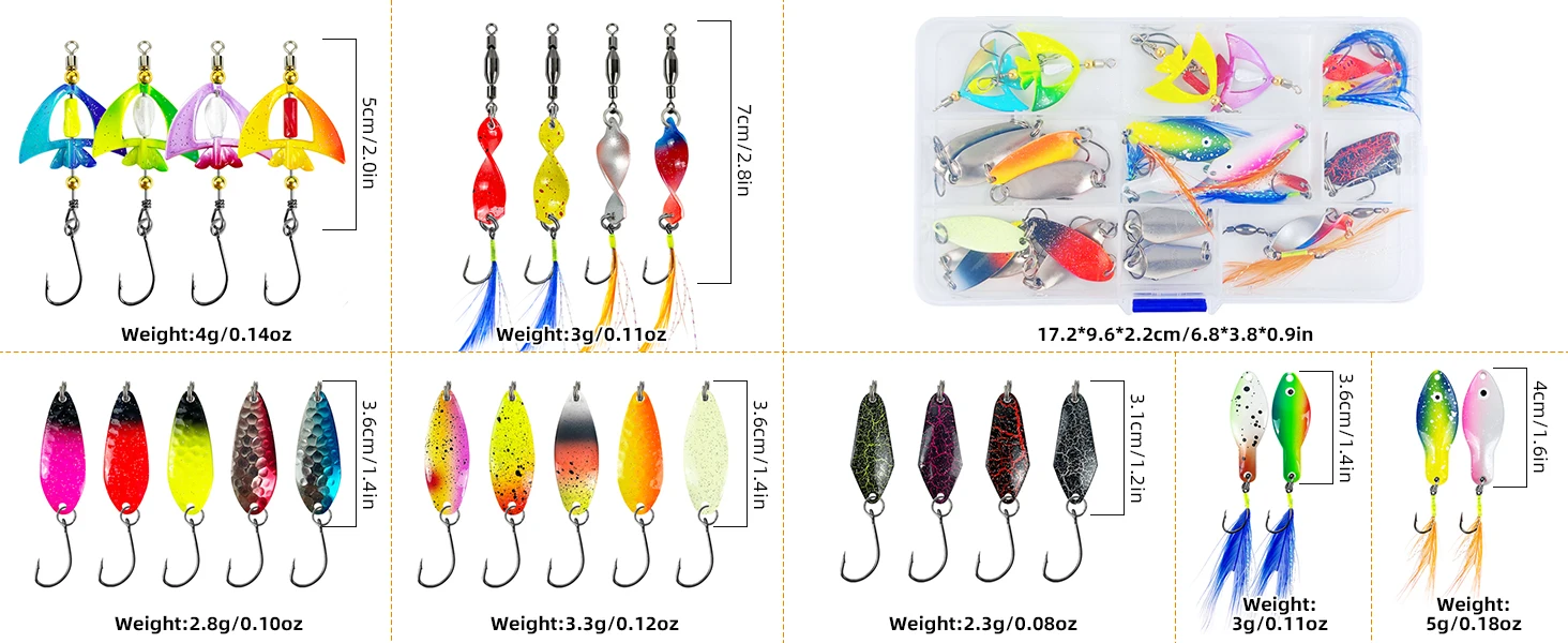 Cucharas y piezas del kit