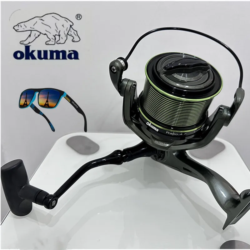 Carrete spinning Okuma 8000-12000 – Acero inoxidable para mar y río - imagen 5