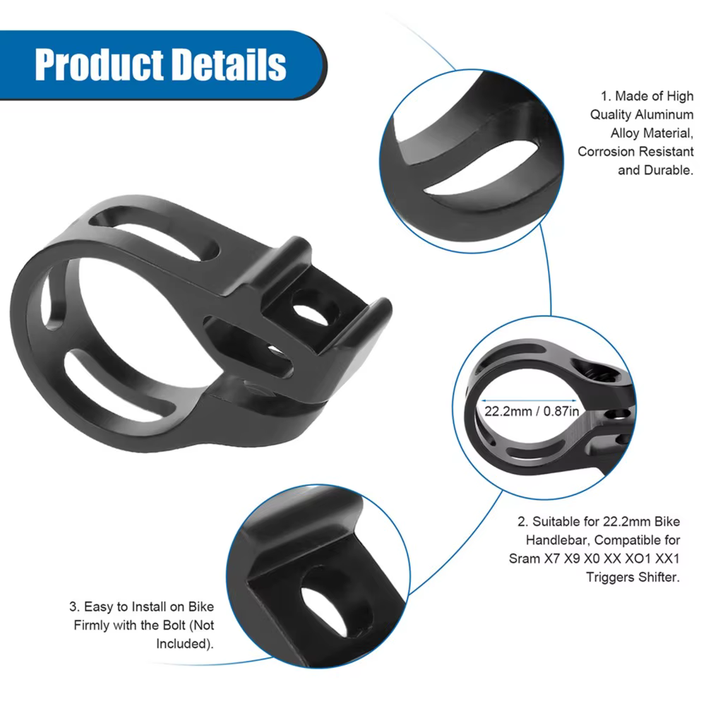 Abrazadera Maneta Aluminio 22.2mm SRAM X7 X9 X0 XX XO1 XX1 - imagen 3