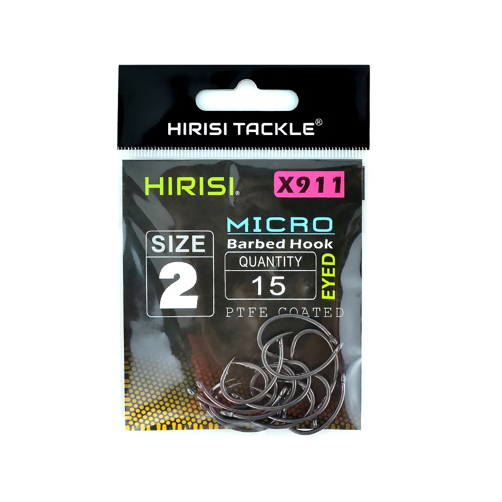Hirisi X911 anzuelos de carpa de acero PTFE con ojo - imagen 2
