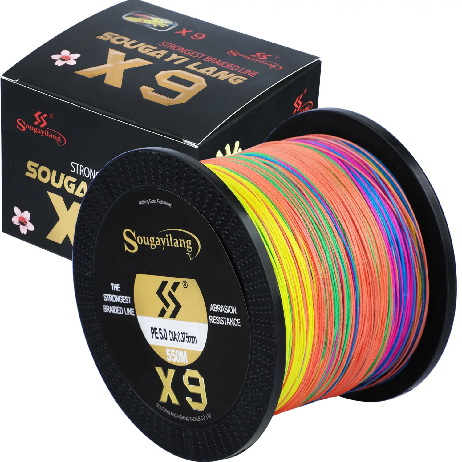 Línea trenzada PE Sougayilang X9 – multifilamento muy resistente - imagen 4