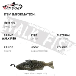 WALK FISH Señuelo Blando para Mar – Silicona realista
