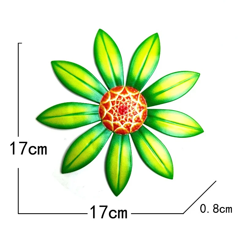 Decoración pesca floral metálica pared jardín – Resistente exterior - imagen 5