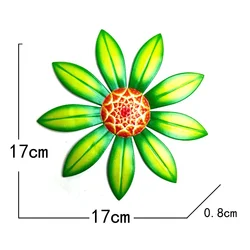Decoración pesca floral metálica pared jardín – Resistente exterior