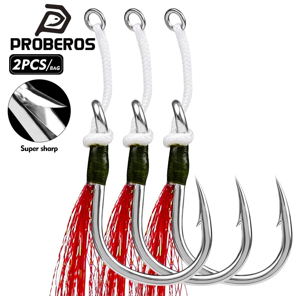 PROBEROS Anzuelo de asistencia para jigging con púas inoxidable - imagen 4