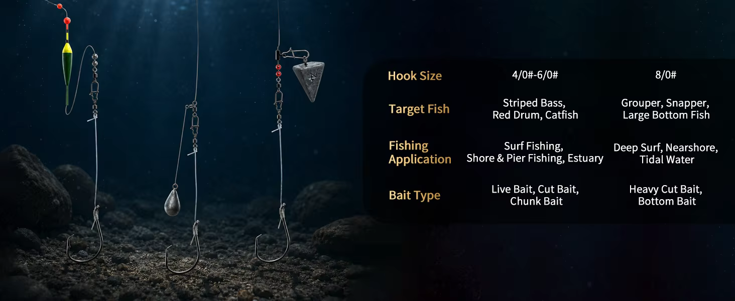Aparejo listo para pesca de bagre y pulpo FishTrip