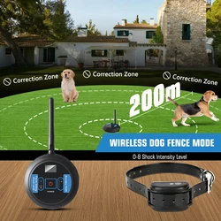 Valla inalámbrica para perros – Contención ajustable y recargable
